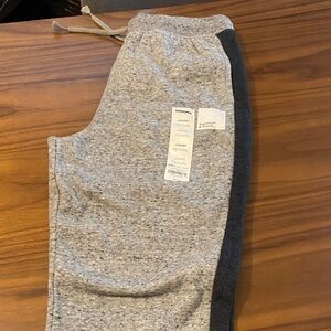 Sonoma Heather Gray and Charcoal Jogger Pants